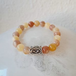 Pierres de soleil et citrine 8 mm (qualité AA), séparateur